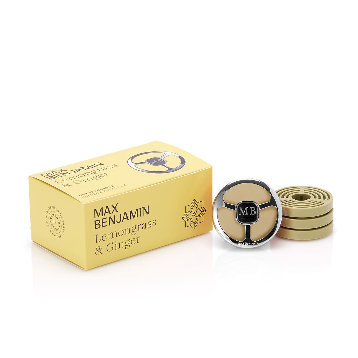 Max Benjamin - Autoparfum Cadeauset - Lemongrass & Ginger