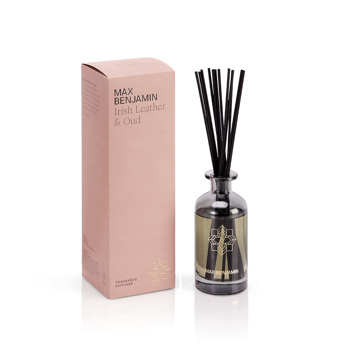 Max Benjamin - Geurstokjes 150 ml - Irish Leather & Oud