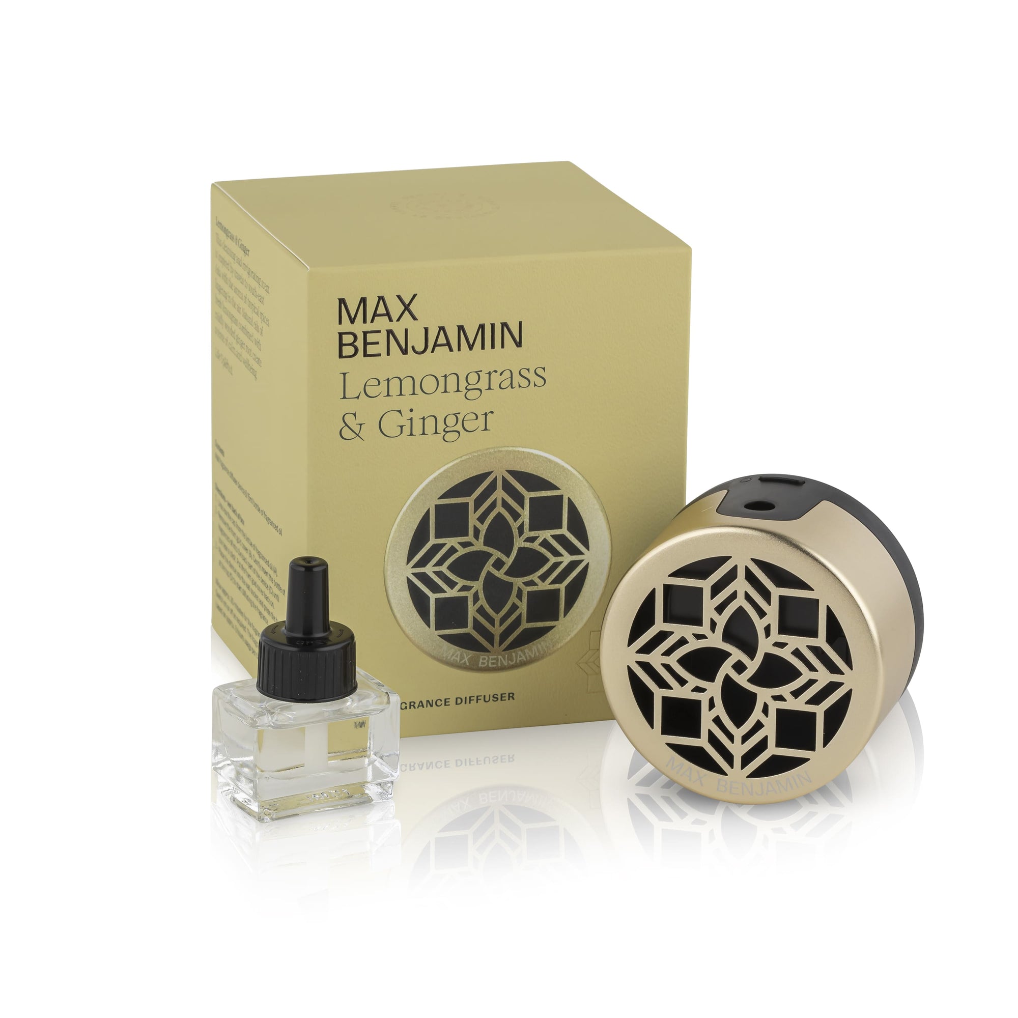 Max Benjamin - Wall Diffuser Starter Kit 15ml - Lemongrass & Ginger