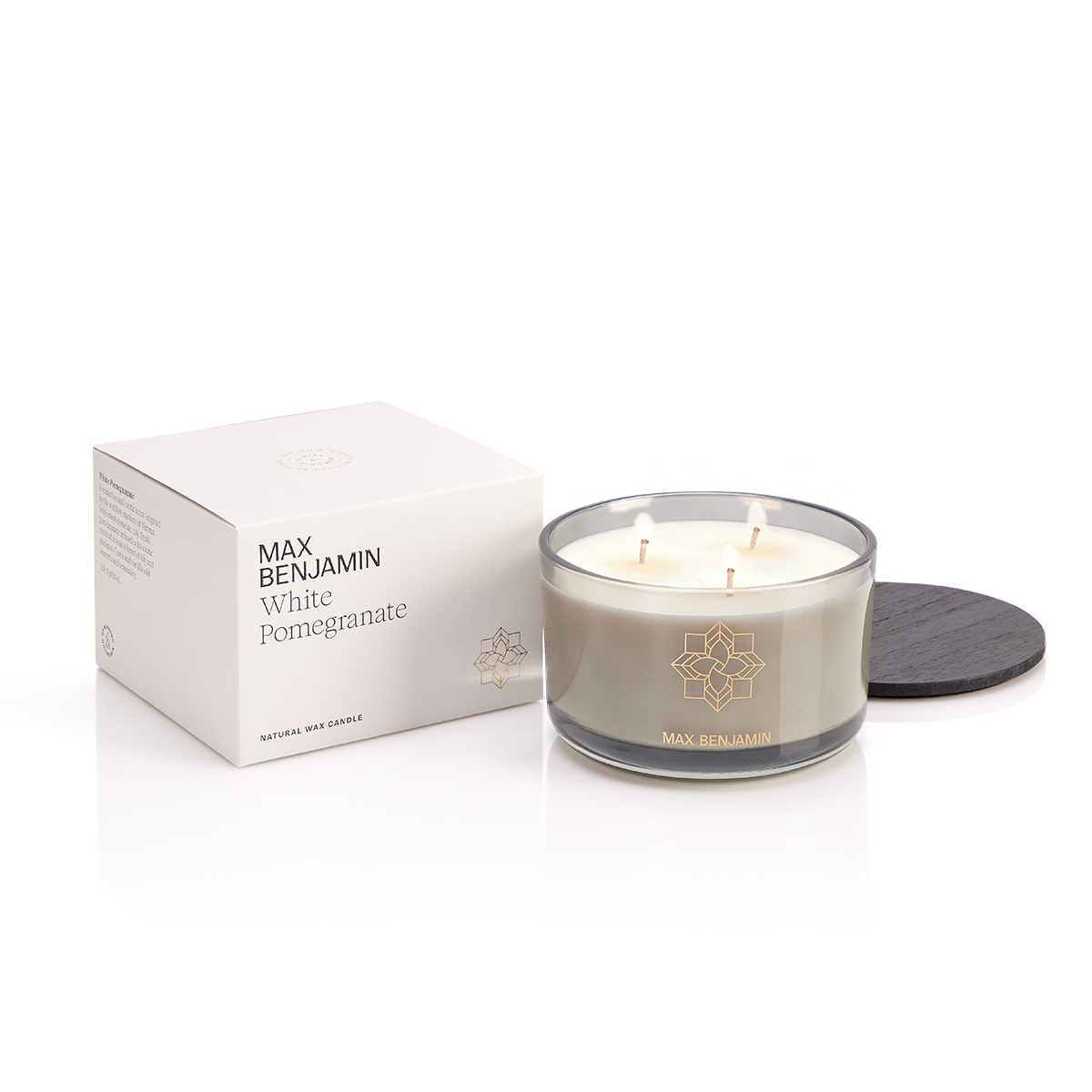 Max Benjamin - 3-Wick Geurkaars - White Pomegranate